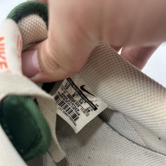 Nike Air Force 1 Low Men’s Size 10 Irish Miami Varsity Green Orange 488298-305 - Picture 16 of 16